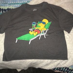 Target Bart Simpson Cropped Tee